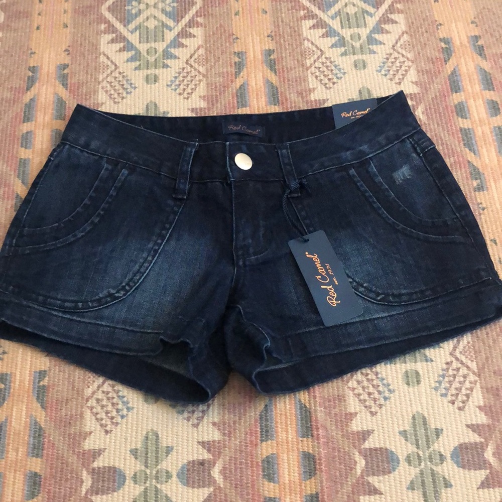 NWT red camel shorts